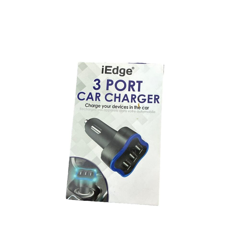 Iedge 3 Port Car Charger